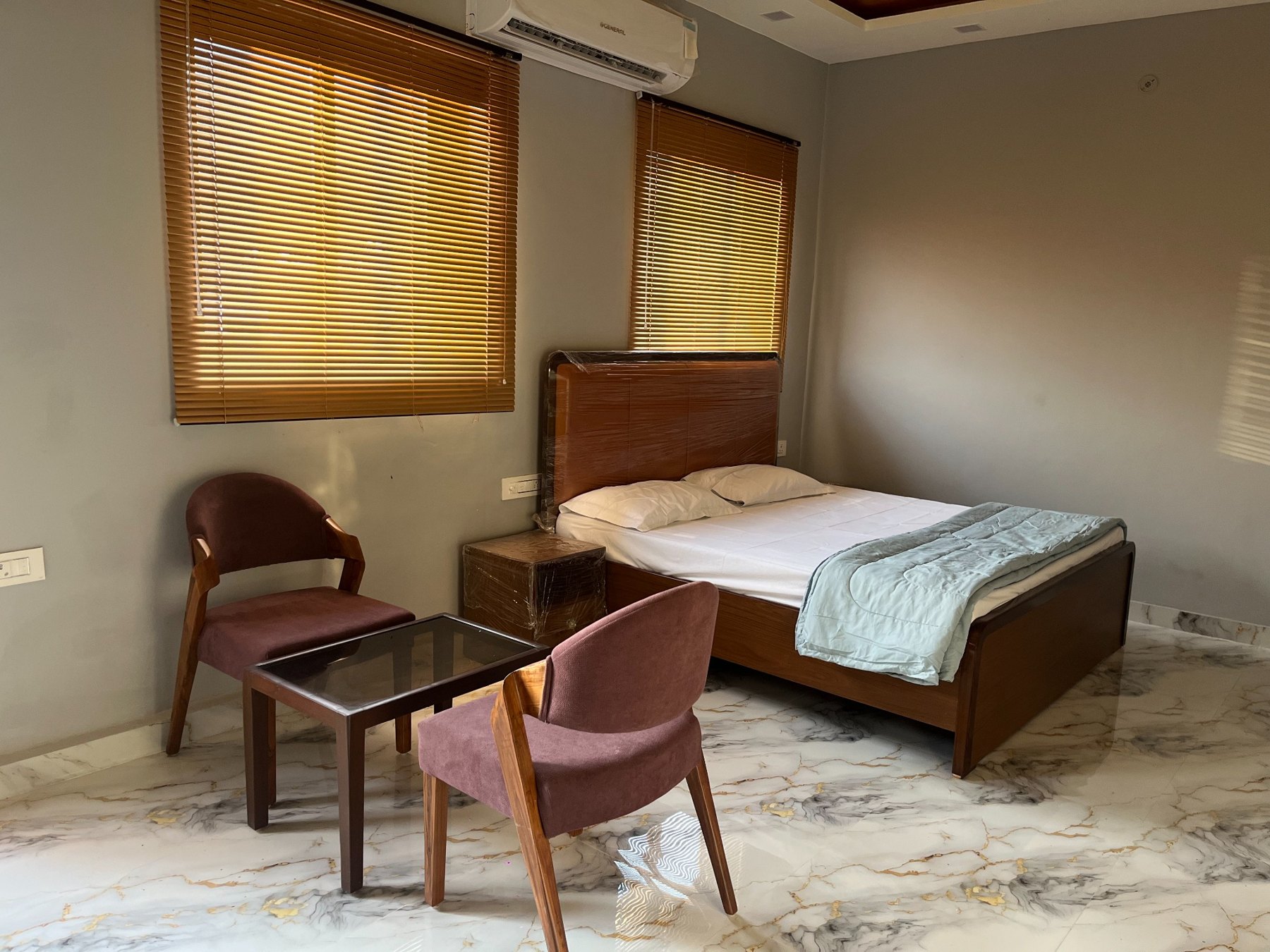 Guest room at Sonagarh Resort